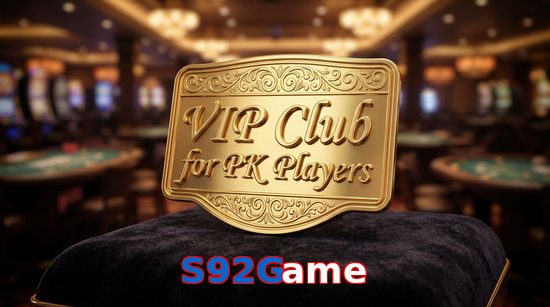 Main screen of S92Game vip page for PK players